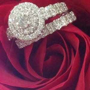 Close-up shot of diamond ring Close-up shot of diamond ring